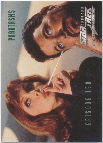 Star Trek: The Next Generation - The Episode Collection Season Seven (Base Set) card 663 Phantasms, Episode 158-C