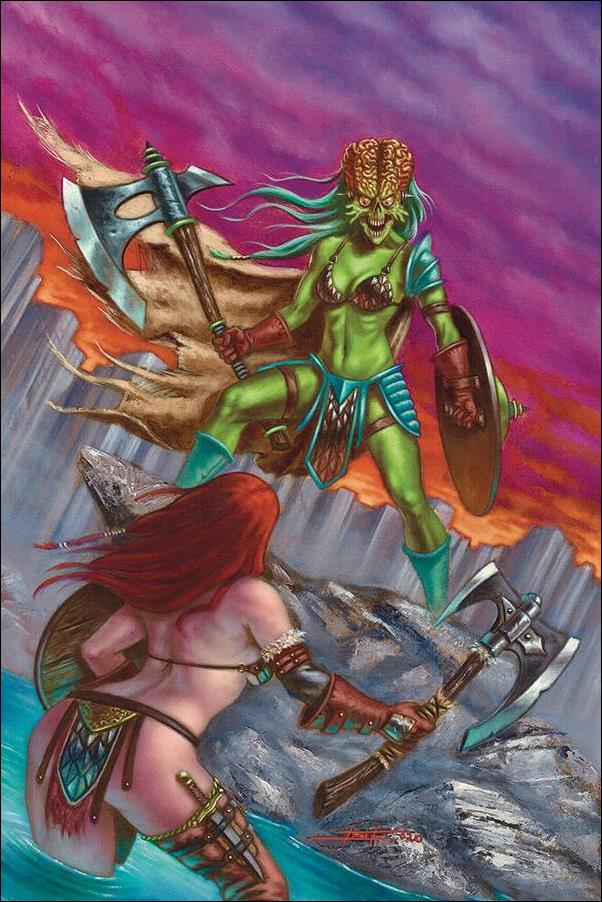 Mars Attacks Red Sonja issue 5-K Luca Strati 1:30 Virgin Cover