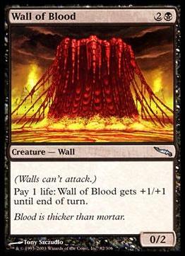 Magic the Gathering: Mirrodin (Base Set) card 82 Wall of Blood