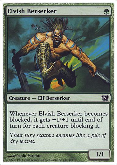 Magic the Gathering: 9th Edition (Base Set) card 237 Elvish Berserker