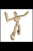 Stikfas Blister Pack figure 1-C Alpha Male (Tan)