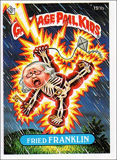 Garbage Pail Kids: Series 05 (Base Set) card 191b Fried Franklin