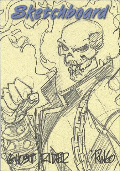 Marvel Creators Collection '98 (Sketchboard Subset) card 11-B Ghost Rider (Yellow)