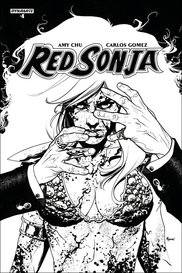 Red Sonja (2017) issue 4-G Mike McKone 1:20 Black and White Cover