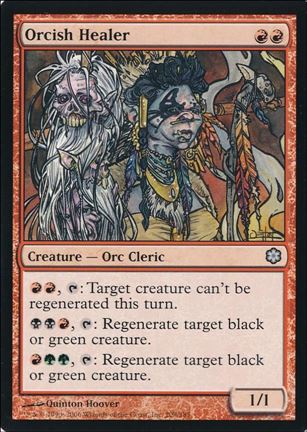 Magic the Gathering: Ice Age (Base Set) card 208-B Orcish Healer - Coldsnap Reprint