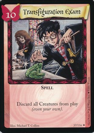 Harry Potter (Base Set) card 37 Transfiguration Exam