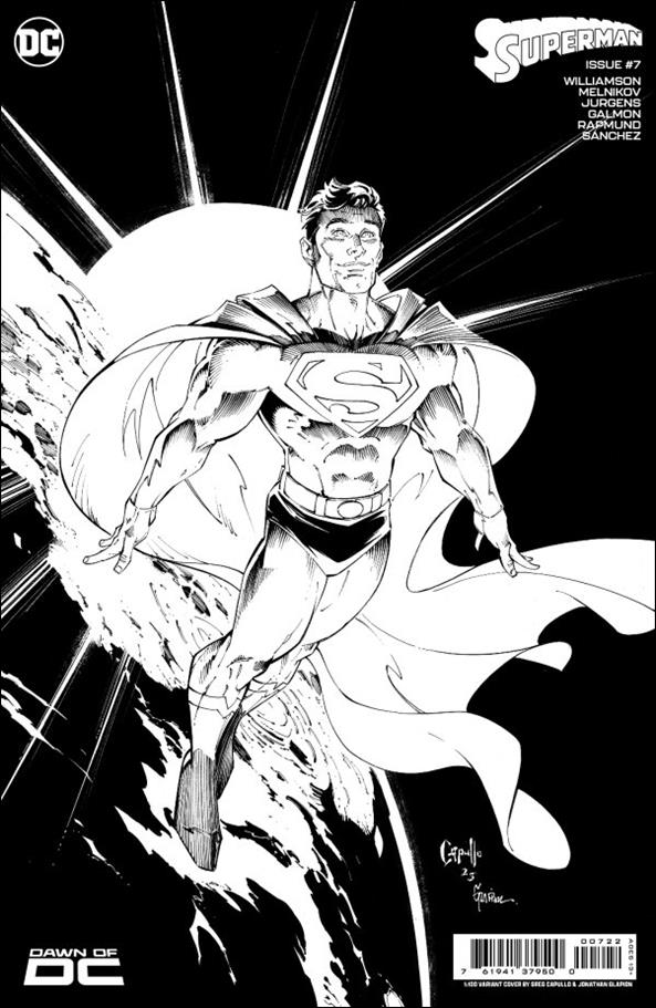 Superman (2023) issue 7-J Greg Capullo 1:100 Inks Cardstock Cover