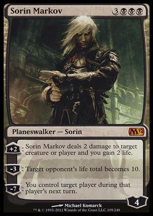 Magic the Gathering: 2012 Core Set (Base Set) card 109 Sorin Markov