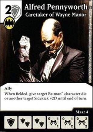 DC Comics Dice Masters World's Finest card 35 Alfred Pennyworth: Caretaker of Wayne Manor