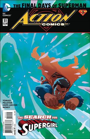 Action Comics (2011) issue 51-C Karl Kerschl Cover (2nd Printing)