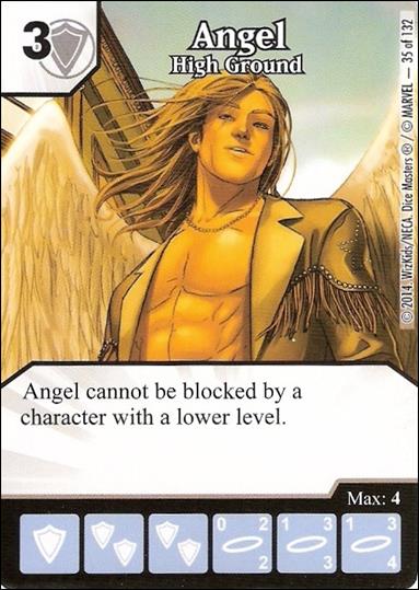 Marvel Dice Masters Avengers vs. X-Men  card 35 Angel: High Ground