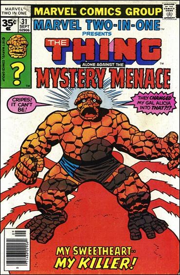 Marvel Two-in-One (1974) issue 31-B 35 Cent Price Cover