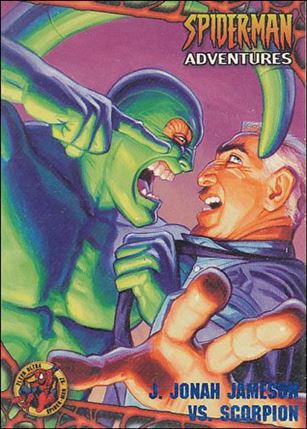 1997 Fleer Ultra Spider-Man (Base Set Blue) card 70 J. Jonah Jameson Vs. Scorpion