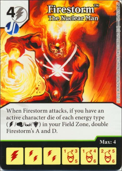 DC Comics Dice Masters Green Arrow and The Flash card 56 Firestorm: The Nuclear Man