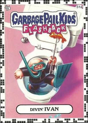 Garbage Pail Kids: Flashback Series 2 (White Border Base Set) card 51a Divin' Ivan