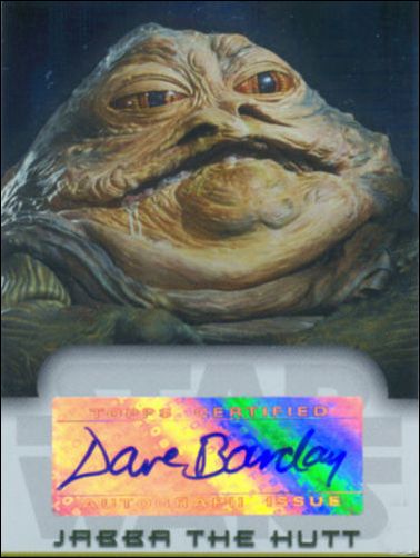 Star Wars Evolution Update Edition (Autograph Subset) card 4 David Barclay - Jabba the Hutt 1/250