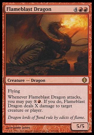 Magic the Gathering: Shards of Alara (Base Set) card 100 Flameblast Dragon