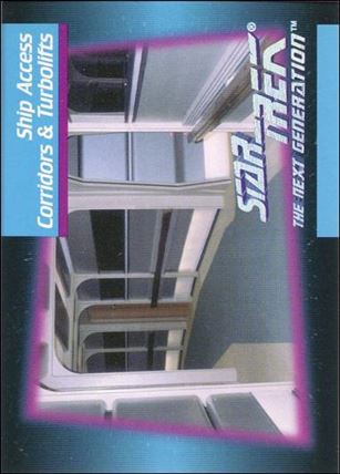 Star Trek: The Next Generation - Inaugural Edition (Base Set) card 64 Ship Access Corridors & Turbolifts