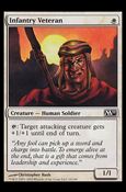 Magic the Gathering: 2011 Core Set (Base Set) card 18 Infantry Veteran