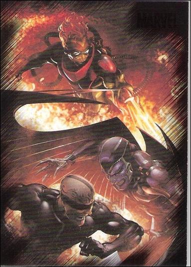 Marvel Heroes and Villains (Base Set) card 37 Archangel & Vanisher vs Pyro