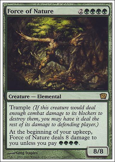 Magic the Gathering: 9th Edition (Base Set) card 242 Force of Nature