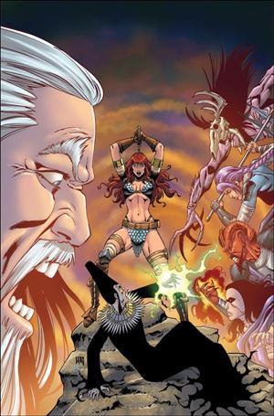Red Sonja (2023) issue 18-I Walter Geovani Virgin 1:15 Cardstock Cover