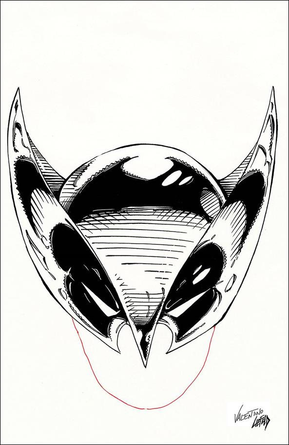 Last Shadowhawk issue 1-K Jim Valentino 1:30 Black & White Virgin Mask Cover