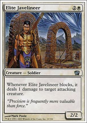 Magic the Gathering: 8th Edition (Base Set) card 19 Elite Javelineer