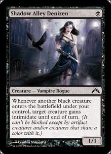 Magic the Gathering: Gatecrash (Base Set) card 76 Shadow Alley Denizen