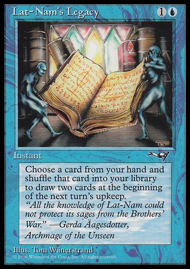 Magic the Gathering: Alliances (Base Set) card 30 Lat-Nam's Legacy