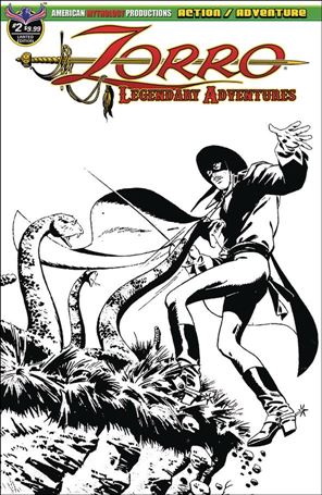 Zorro: Legendary Adventures issue 2-B Black & White Cover 1/400