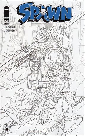 Spawn issue 270-B Nivanh Chanthara Black and White Cover