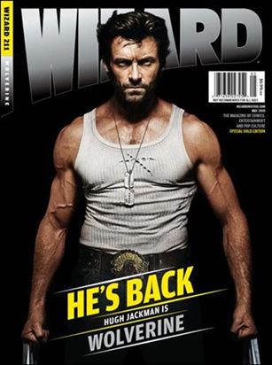 Wizard: The Magazine of Comics, Entertainment and Pop Culture issue 211-B Gold Edition Hugh Jackman as Wolverine Photo Cover