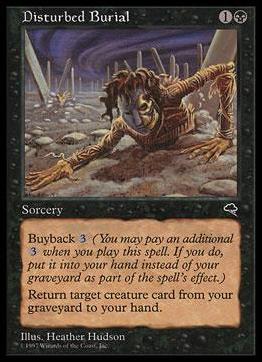 Magic the Gathering: Tempest (Base Set) card 129 Disturbed Burial