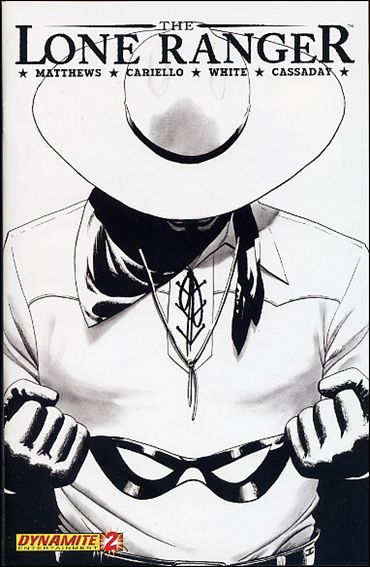 Lone Ranger (2006) issue 2-C Black and White Cover