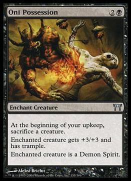 Magic the Gathering: Champions of Kamigawa (Base Set) card 135 Oni Possession