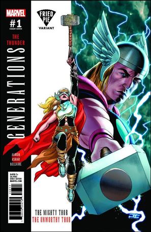 Generations: The Unworthy Thor & The Mighty Thor issue 1-H Unbagged John Cassaday Fried Pie Cover