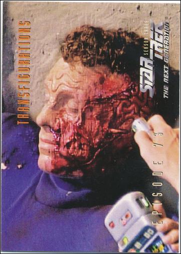 Star Trek: The Next Generation - The Episode Collection Season Three (Base Set) card 304 Transfigurations, Episode 73A