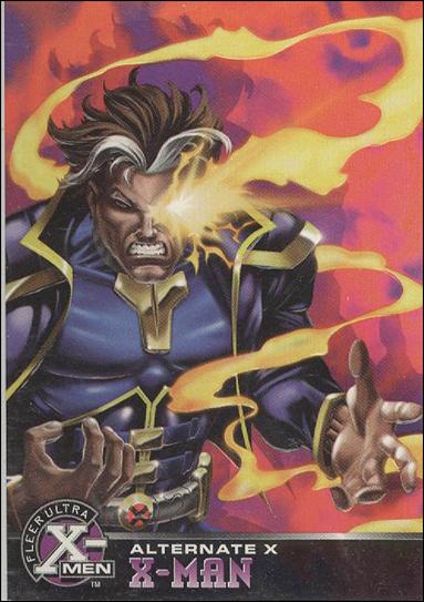 1996 Fleer Ultra X-Men All Chromium (Alternate X Embossed Subset) card 6 X-Man