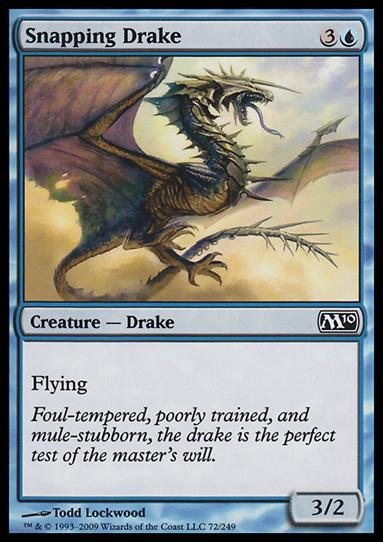 Magic the Gathering: 2010 Core Set (Base Set) card 72 Snapping Drake