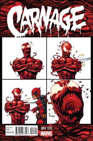 Carnage (2016) issue 4-B Tom Raney 1:10 Deadpool Cover
