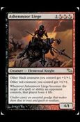 Magic the Gathering: Shadowmoor (Base Set) card 181 Ashenmoor Liege