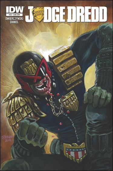 Judge Dredd (2012) issue 28-B James O'Barr Subscription Cover