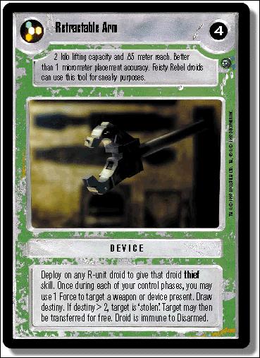 Star Wars: Dagobah Limited (Base Set) card 105 Retractable Arm
