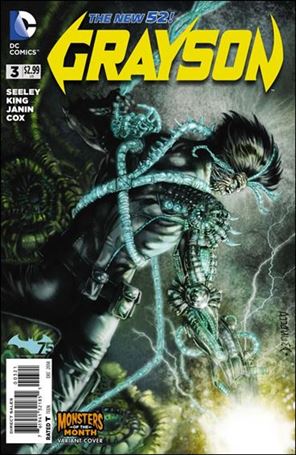 Grayson issue 3-C Jan Duursema Monsters of the Month Cover
