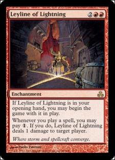 Magic the Gathering: Guildpact (Base Set) card 68 Leyline of Lightning