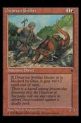 Magic the Gathering: Fallen Empires (Base Set) card 53-B Dwarven Soldier