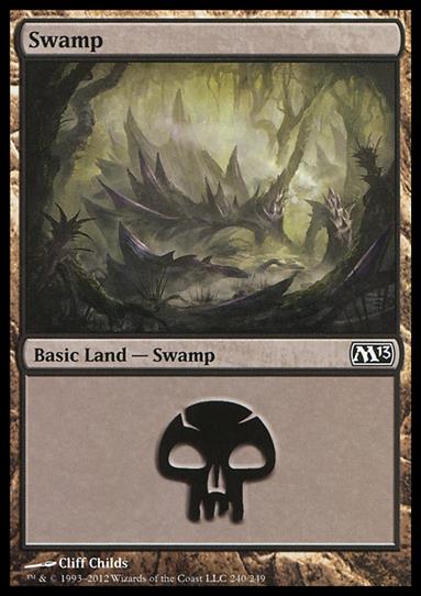 Magic the Gathering: 2013 Core Set (Base Set) card 240 Swamp