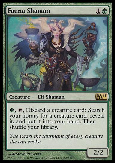 Magic the Gathering: 2011 Core Set (Base Set) card 172 Fauna Shaman