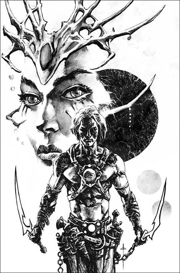 Dejah Thoris Versus John Carter issue 1-G Sebastian Fiumara 1:7 Black & White Virgin Cover